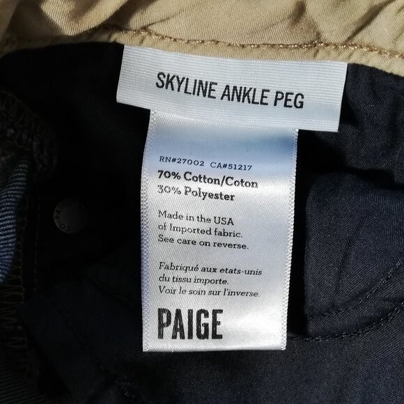 Paige Skyline Ankle Peg Super Rebellious Size 27 - Picture 7 of 12